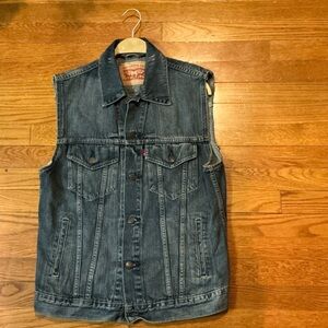 Levi's Blue Denim Vest